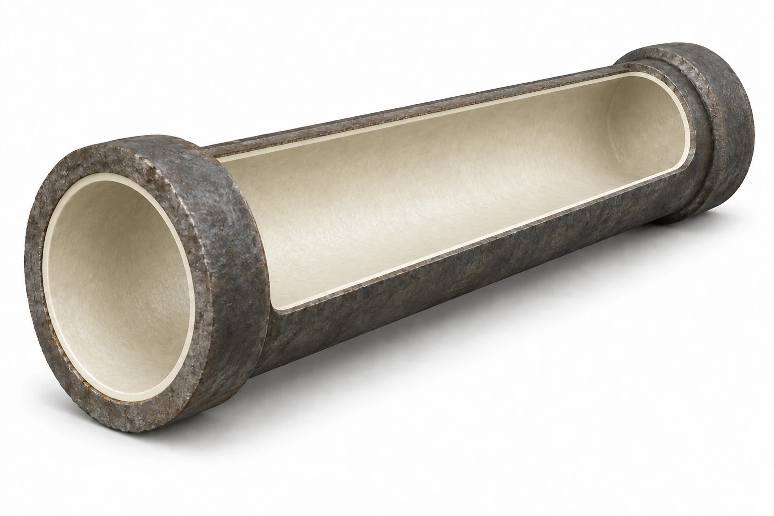 CIPP liner inside an existing pipe · Technology illustration
